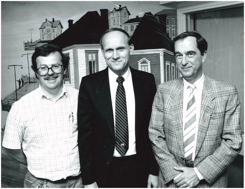 1. L-R: Arne Andersson, Dave Sutherland and Claes Hellerström Dave Sutherland, an outstanding pioneer in islet transplantation reseach, before the 1990 Kroc lecture, with Arne Andersson and Claes Hellerström.