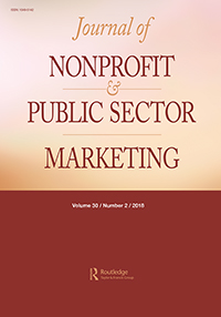 Cover image for Journal of Nonprofit & Public Sector Marketing, Volume 30, Issue 2, 2018