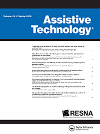 Cover image for Assistive Technology, Volume 32, Issue 1, 2020