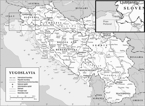 Figure 1. Socialist Federal Republic of Yugoslavia.