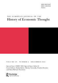 Cover image for The European Journal of the History of Economic Thought, Volume 29, Issue 6, 2022