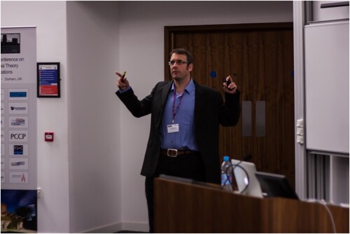 Figure 3 Nick presenting at the DFT 2013 conference held in Durham, United Kingdom. Photograph courtesy of David Tozer.