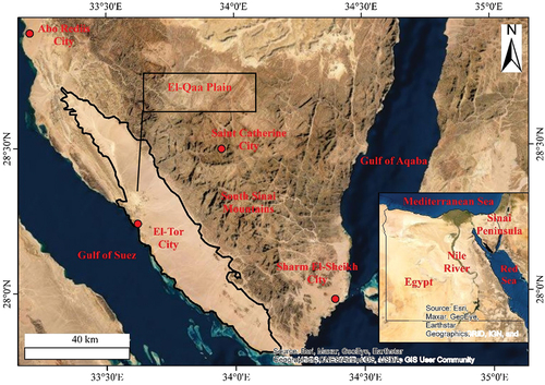 Figure 2. Location of El-Qaa Plain.