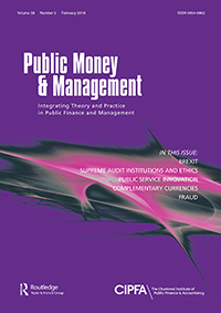 Cover image for Public Money & Management, Volume 38, Issue 2, 2018