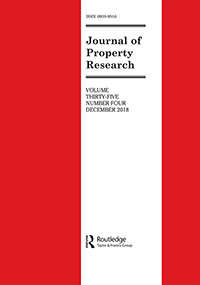 Cover image for Journal of Property Research, Volume 35, Issue 4, 2018