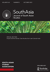 Cover image for South Asia: Journal of South Asian Studies, Volume 44, Issue 5, 2021