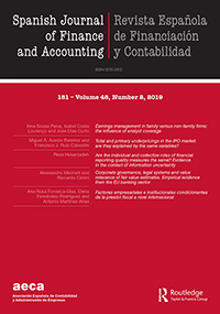 Cover image for Spanish Journal of Finance and Accounting / Revista Española de Financiación y Contabilidad, Volume 48, Issue 2, 2019