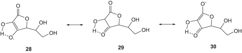 Scheme 5.  Stabilization of radicals by ascorbic acid (vitamin C).