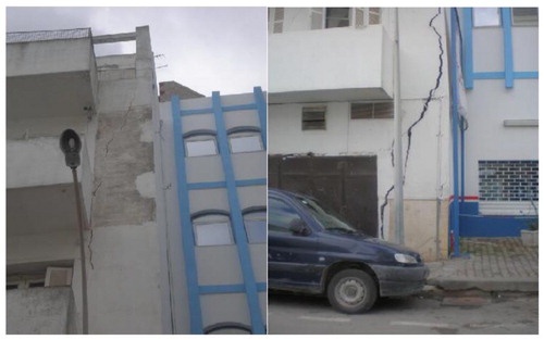 Figure 13. Example of structural damage identified in downtown Tunis (Klai and Bouassida 2016).