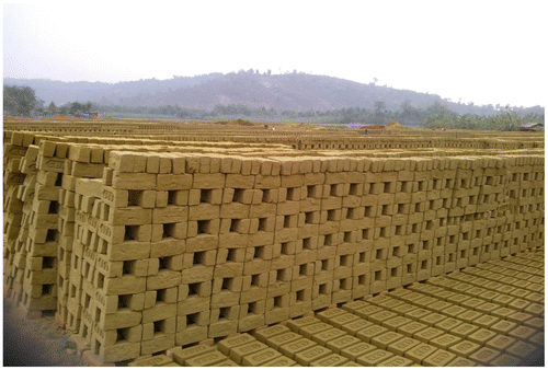 Figure 15. Photograph of conventional method of drying at site.