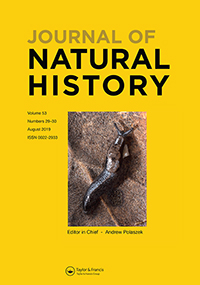 Cover image for Journal of Natural History, Volume 53, Issue 29-30, 2019