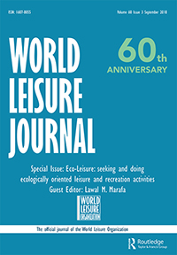 Cover image for World Leisure Journal, Volume 60, Issue 3, 2018