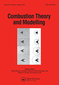 Cover image for Combustion Theory and Modelling, Volume 22, Issue 4, 2018