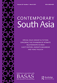 Cover image for Contemporary South Asia, Volume 29, Issue 1, 2021
