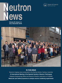 Cover image for Neutron News, Volume 29, Issue 3-4, 2018