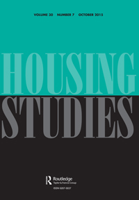Cover image for Housing Studies, Volume 30, Issue 7, 2015