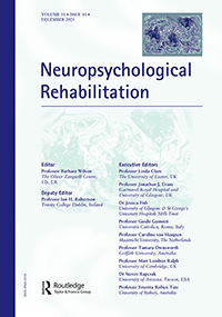 Cover image for Neuropsychological Rehabilitation, Volume 31, Issue 10, 2021