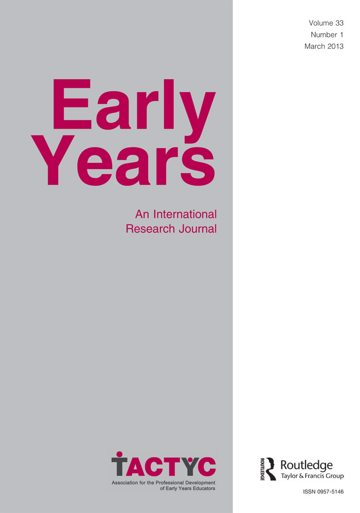 Cover image for Early Years, Volume 17, Issue 1, 1996