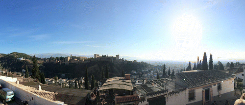 Fig 1 Contemporary view of the Alhambra from the Albayzin. Photo: S. Brent Plate.