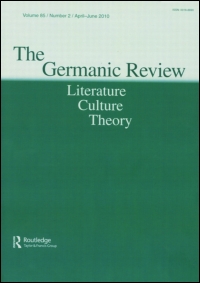 Cover image for The Germanic Review: Literature, Culture, Theory, Volume 92, Issue 2, 2017