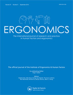 Cover image for Ergonomics, Volume 57, Issue 9, 2014
