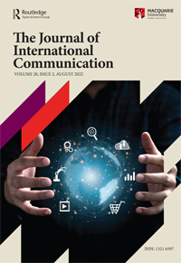 Cover image for The Journal of International Communication, Volume 28, Issue 2, 2022