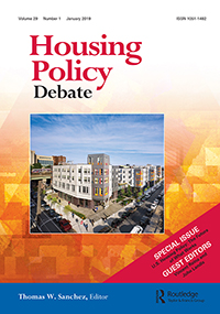 Cover image for Housing Policy Debate, Volume 29, Issue 1, 2019