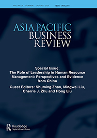 Cover image for Asia Pacific Business Review, Volume 29, Issue 1, 2023