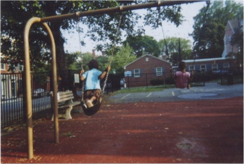 Figure 3.  Swinging on the swings at the park.