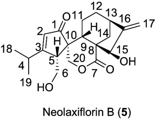 Figure 2 Structure of neolaxiflorin B.