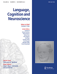 Cover image for Language, Cognition and Neuroscience, Volume 34, Issue 9, 2019