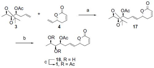 Figure 5 Synthesis of lippialactone (1).
