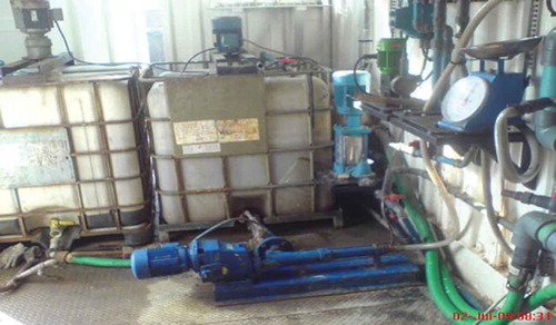 Figure 4. Flocculation unit of the dewatering system.