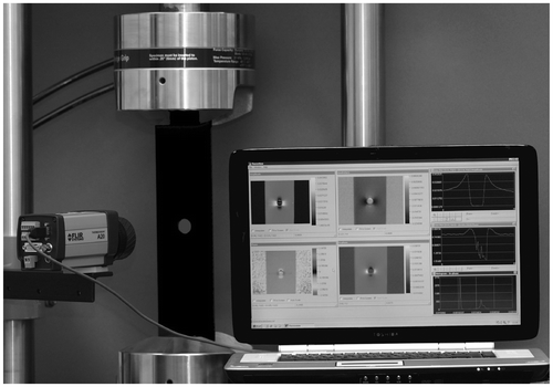 Figure 1 TSA of a plate using the MiTE system.