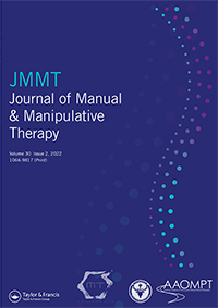 Cover image for Journal of Manual & Manipulative Therapy, Volume 30, Issue 2, 2022
