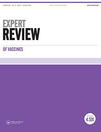Cover image for Expert Review of Vaccines, Volume 19, Issue 10, 2020