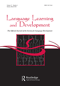 Cover image for Language Learning and Development, Volume 17, Issue 1, 2021