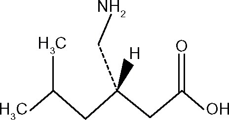 Figure 1 Chemical structure of pregabalin.