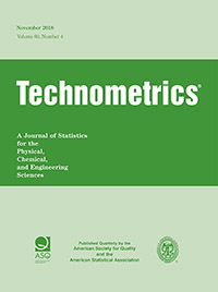 Cover image for Technometrics, Volume 60, Issue 4, 2018