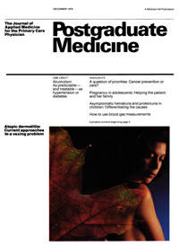 Cover image for Postgraduate Medicine, Volume 64, Issue 6, 1978