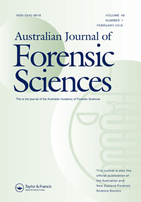 Cover image for Australian Journal of Forensic Sciences, Volume 48, Issue 1, 2016