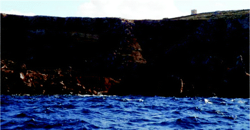 Figure 7. Sinkhole located at Ghadira Bay.