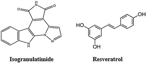 Figure 7 Molecular structure of Isogranulatimide and resveratrol.