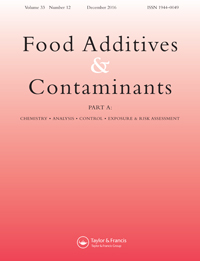 Cover image for Food Additives & Contaminants: Part A, Volume 33, Issue 12, 2016