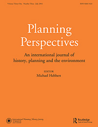 Cover image for Planning Perspectives, Volume 31, Issue 3, 2016