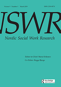 Cover image for Nordic Social Work Research, Volume 9, Issue 1, 2019