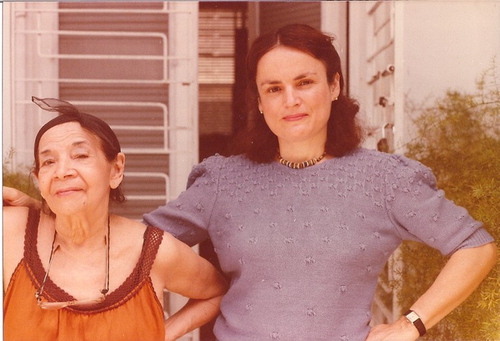 Rosario Ferré, at home with Nilita Vientós Gastón, a Puerto Rican femme de lettres and specialist on Henry James, circa early 1980s. Courtesy of Benigno Trigo.