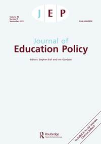 Cover image for Journal of Education Policy, Volume 30, Issue 5, 2015