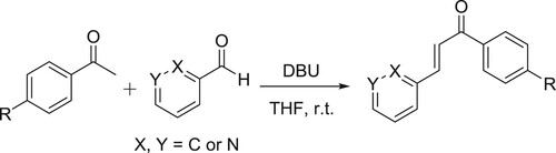 Scheme 91. Synthesis of 2/3-azachalcones.