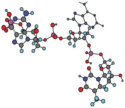 Figure 1 Molecular structure of CUA.